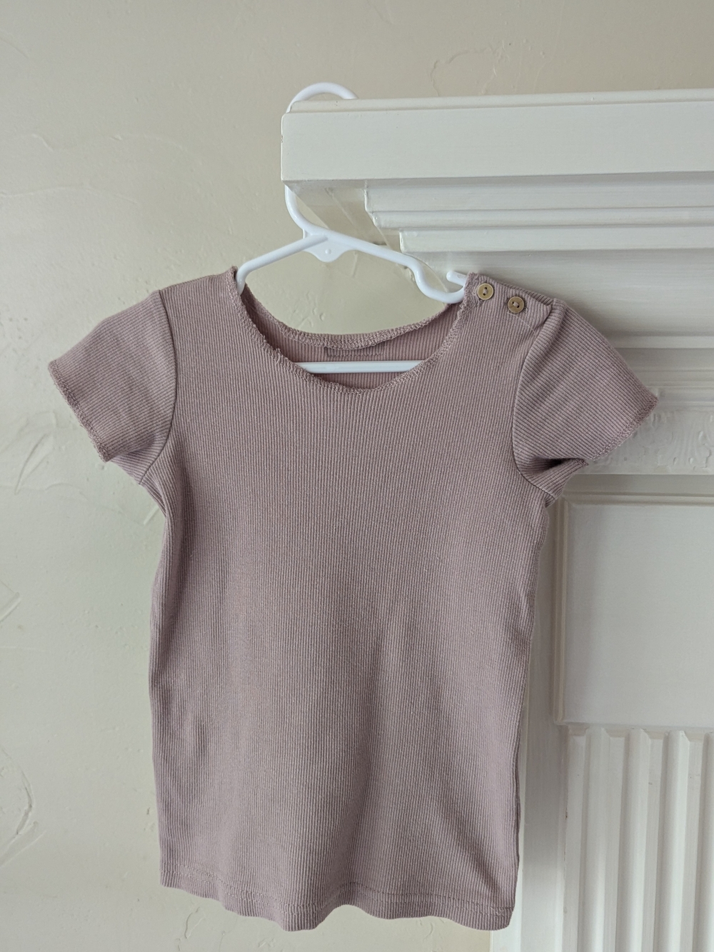 Lil Legs | Kids Short Sleeve Ribbed Top - Mauve